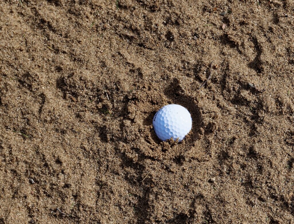 sand, golf, bunker