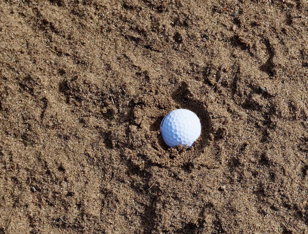sand, golf, bunker